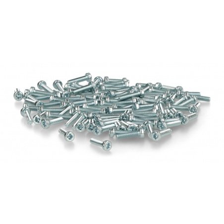 Šroub M2,5 Bossard délka 10 mm pozinkovaný - 100 kusů Šroub M2,5 Bossard délka 10 mm pozinkovaný - 100 kusů