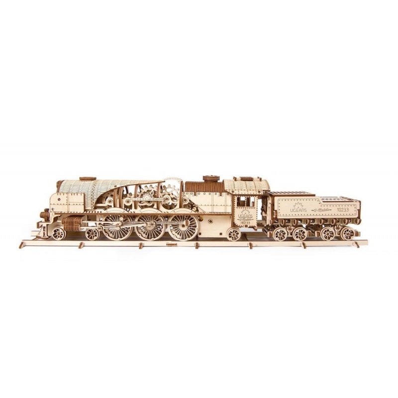 Lokomotiva s tendrem V-Ekspres - mechanický model pro skládání