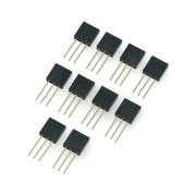 Přímá zásuvka rozteč 1x3pin 2,54mm - svislá dlouhá - 10ks