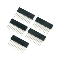 Přímá zásuvka rozteč 1x12pin 2,54mm - svislá dlouhá - 5ks.