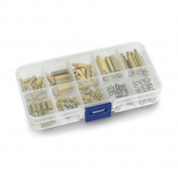 Mosazná distanční vložka - různé velikosti M3 - sada 120 ks.