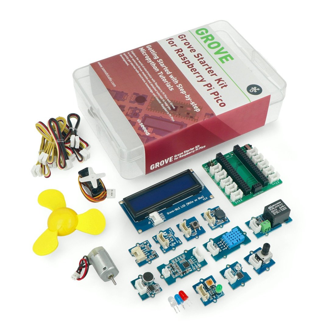Grove Starter Kit for Raspberry Pi Pico - startovací sada
