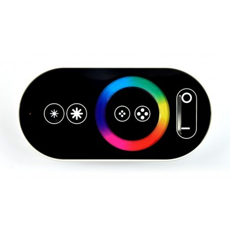 Ovladač RGB LED pásků a pásků s RF dotykovým dálkovým ovládáním Ovladač RGB LED pásků a pásků s RF dotykovým dálkovým ovládáním