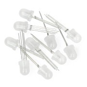 Dioda LED 8mm RGB WS2811 adresowana - 10szt.