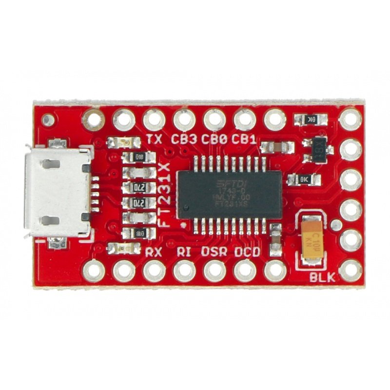 Konwerter USB-UART FTDI FT231X 3,3V / 5V microUSB - SparkFun