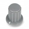 Knoflík potenciometru kroucený šedý - 4 / 12mm - zdjęcie 2