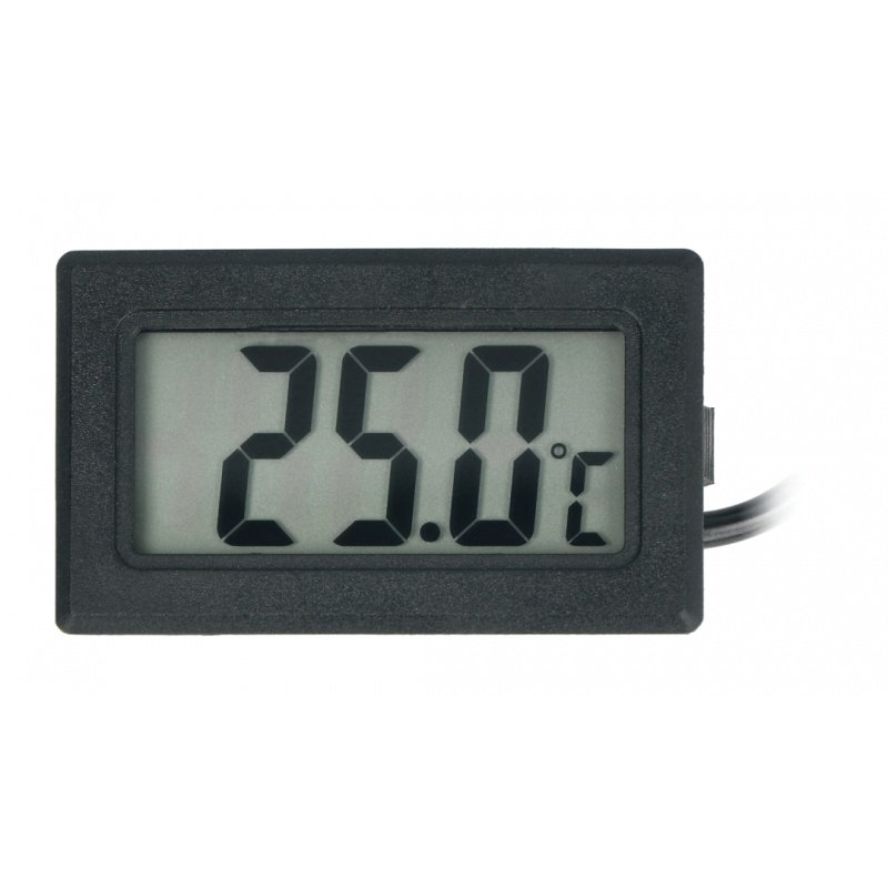 Panelový teploměr s LCD displejem od -50 do 110 stupňů Celsia a