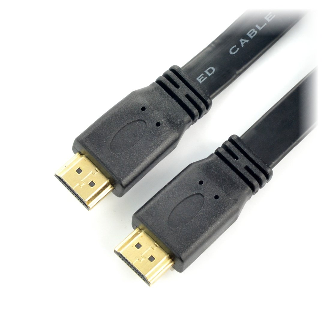 Przewód HDMI Slim klasa 1.4a - dł. 1m