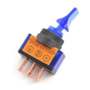 Spínač ON-OFF ASW-14D 12V / 20A podsvícený - modrý