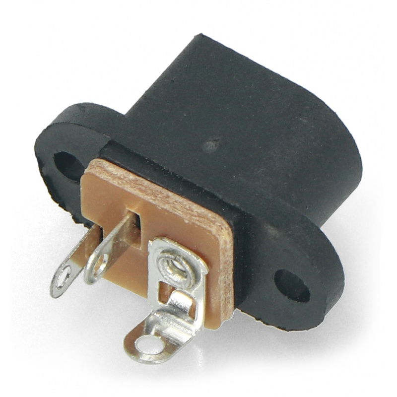 Gniazdo DC 5.5 x 2.1mm do obudowy - przykręcane