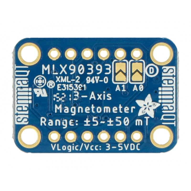 MLX90393 - 3-osiowy magnetometr szerokiego zasięgu I2C -
