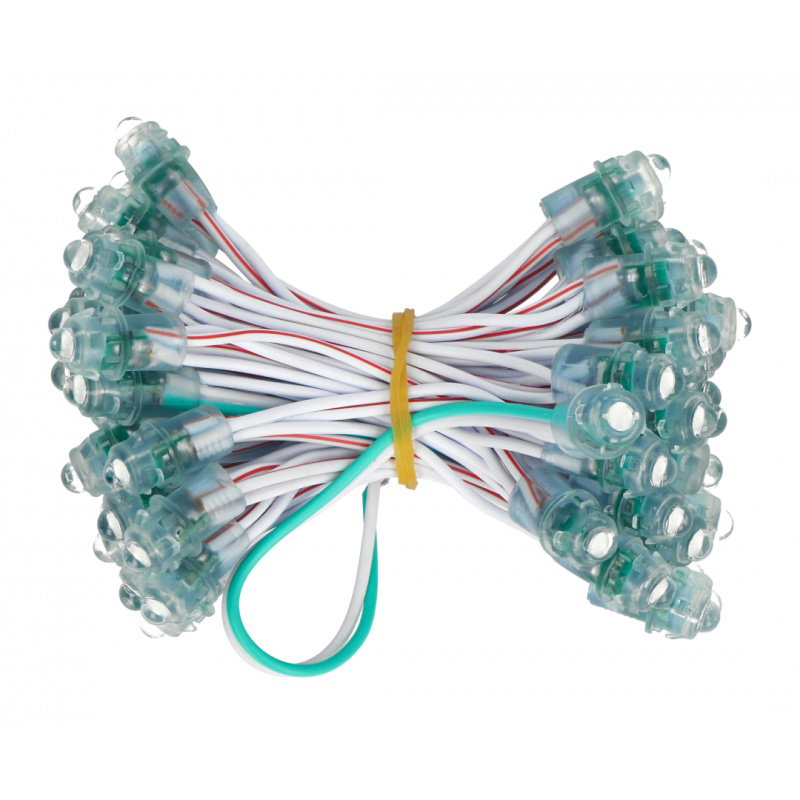 Łańcuch Pixel - 50x LED 5mm zielony