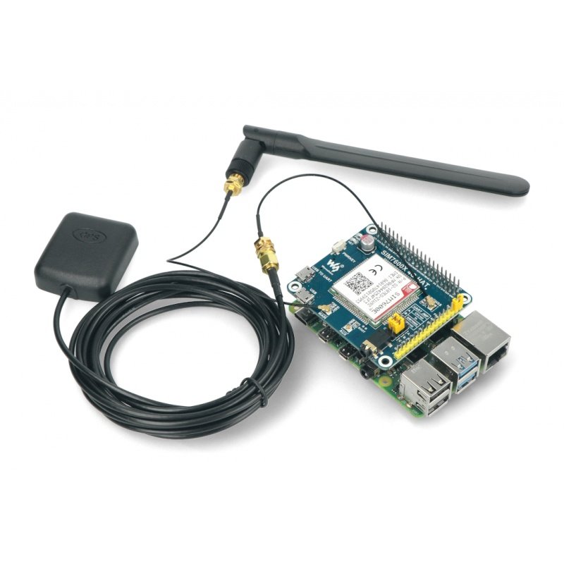 LTE GPS HAT - LTE / GPRS / GPS SIM7600E-H - štít pro Raspberry