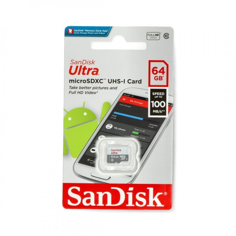Paměťová karta SanDisk Ultra 533x microSD 64 GB 100 MB / s