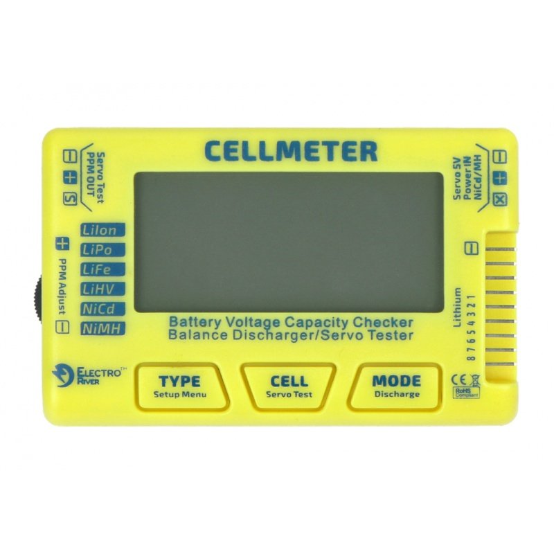 Univerzální měřič baterie - Electro River Cellmeter