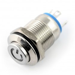 Monostabilní spínač ON-OFF - PBW-12BPW - 2A / 250V - červený