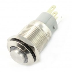 Monostabilní spínač ON-OFF -PBW-16BP - 2A 250V - vyčnívající