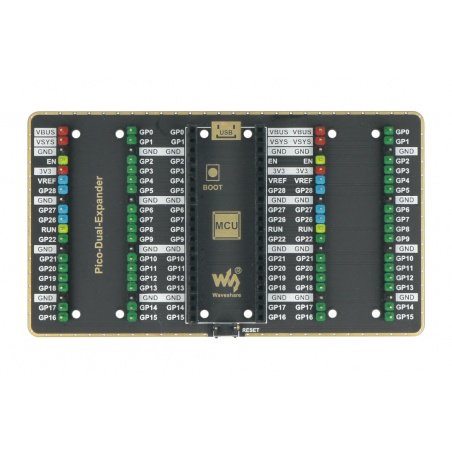 Pico Dual Expander - podwójny ekspander wyprowadzeń 2 x 20 GPIO Pico Dual Expander - podwójny ekspander wyprowadzeń 2 x 20 GPIO
