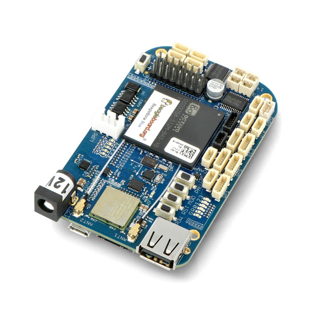 BeagleBone Blue 1GHz, 512 MB RAM + 4 GB Flash, WiFi, Bluetooth