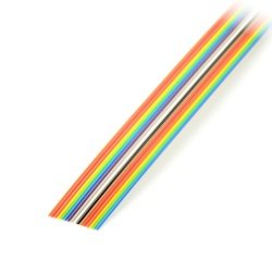 Plochý kabel, 20 barevných IDC, rozteč 1,27 mm - role 30,5 m