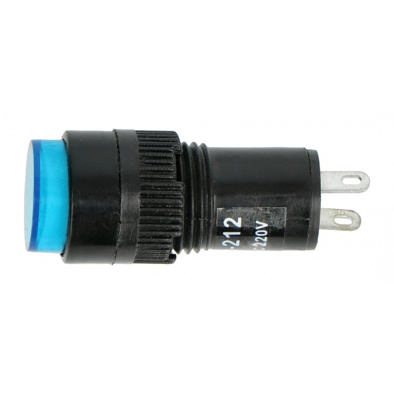 Kontrolka 230V AC - 12mm - modrá