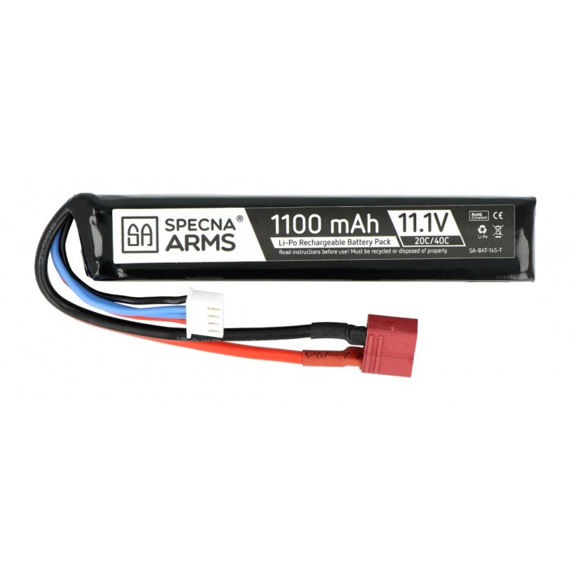 LiPo 11.1V 1100mAh 20 / 40C baterie - T-Connect (Deans)
