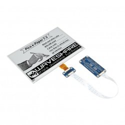 E -Paper E -Ink 7,5 '' 800 × 480px SPI - displej s překrytím pro Raspberry Pi Pico - černobílý - Waveshare 20128