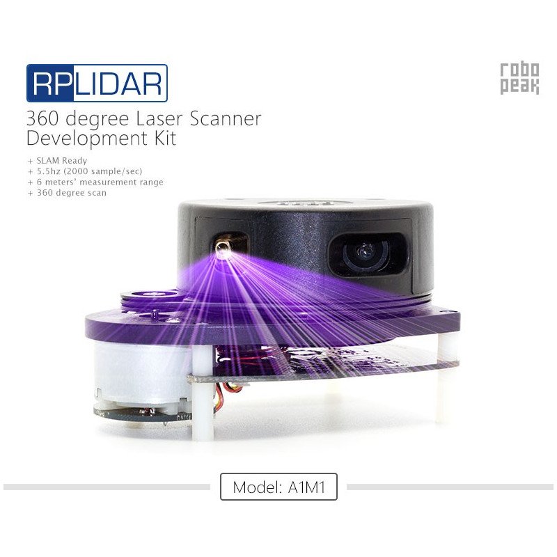 360stupňový laserový skener RPLidar
