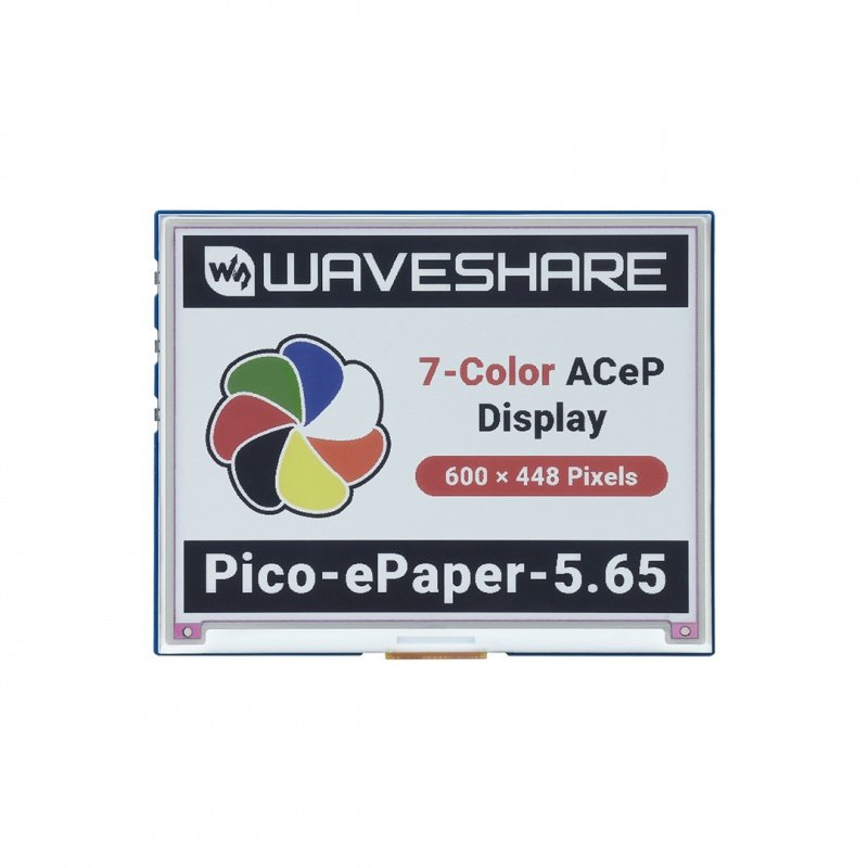 5.65inch Colorful e-Paper E-Ink Display Module for Raspberry Pi