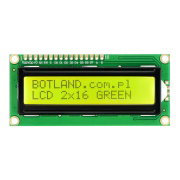 LCD displej 2x16 znaků zelený