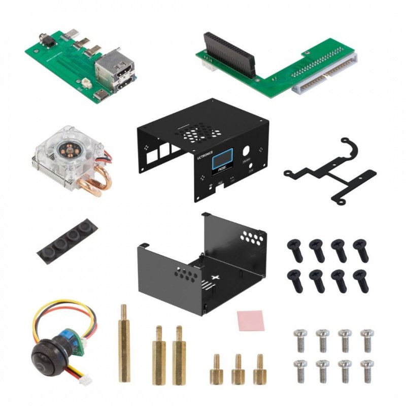 for Raspberry Pi 4 Metal Case, with Re-Locate Board and ICE