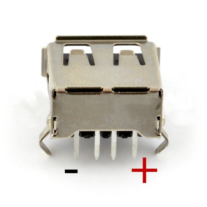 Polarita pinů USB zásuvky