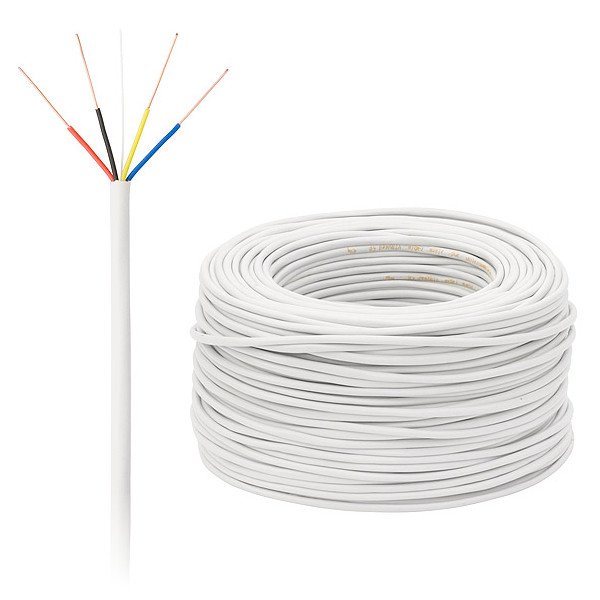 Výstražný kabel YTDY 4žilový 0,5 mm - 100 metrů