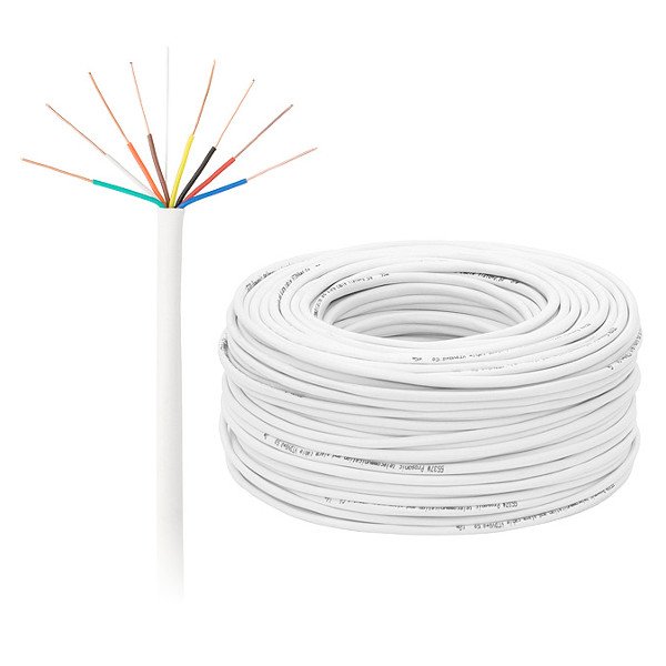 Výstražný kabel YTDY 8žilový 0,5 mm - 100 m