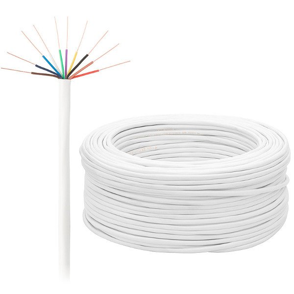 Výstražný kabel YTDY 10vodičový 0,5 mm - 100 metrů