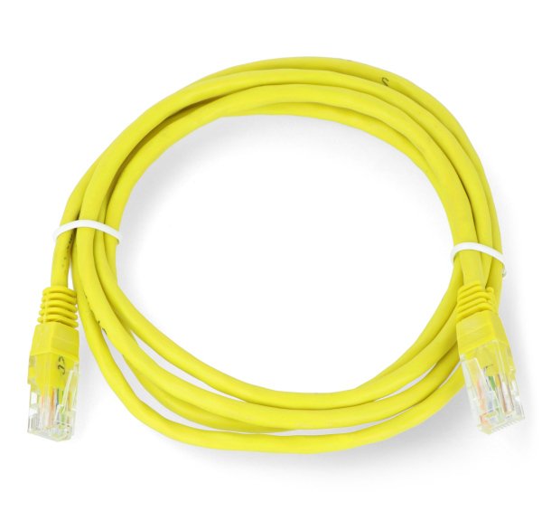 Patchcord Ethernet UTP 5e 1,5m - žlutý