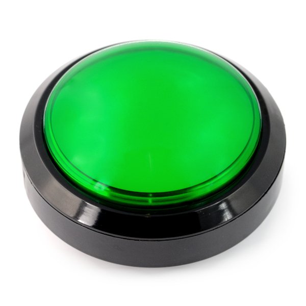 Velké tlačítko 10 cm - zelené (verze eco2)