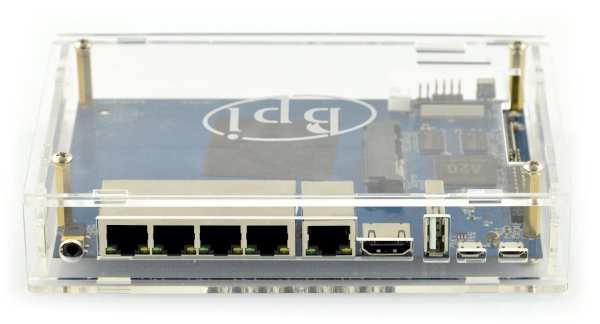 Pouzdro routeru Banana Pi R1 - průhledné