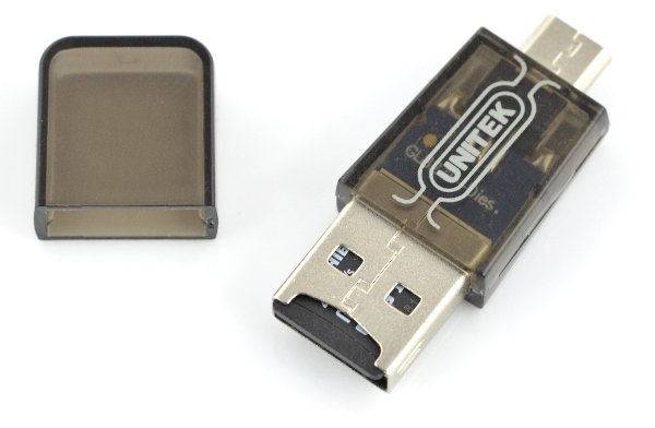 Čtečka karet microSD s USB a microUSB OTG vstupem - Unitek Y-2212