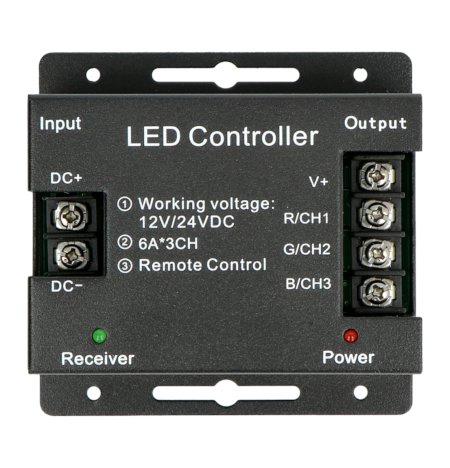 Ovladač RGB LED pásků a pásků s RF dotykovým dálkovým ovladačem