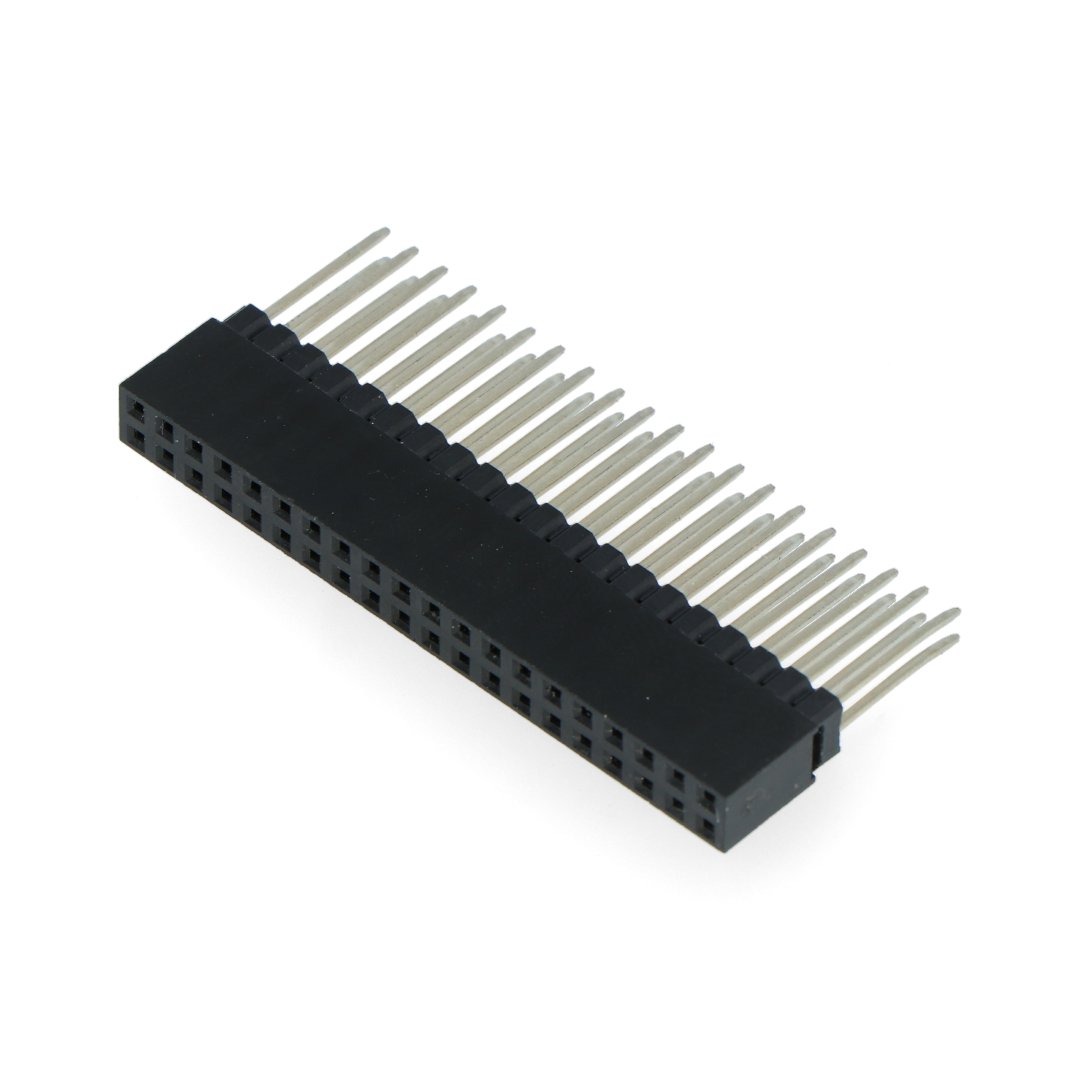 Zásuvka 2x20, rastr 2,54 mm pro Raspberry Pi 4B / 3B + 3B / 3 / B + - dlouhé piny 12 mm