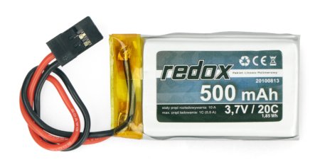 Balíček Li-Pol Redox 500 mAh 3,7 V 20C.