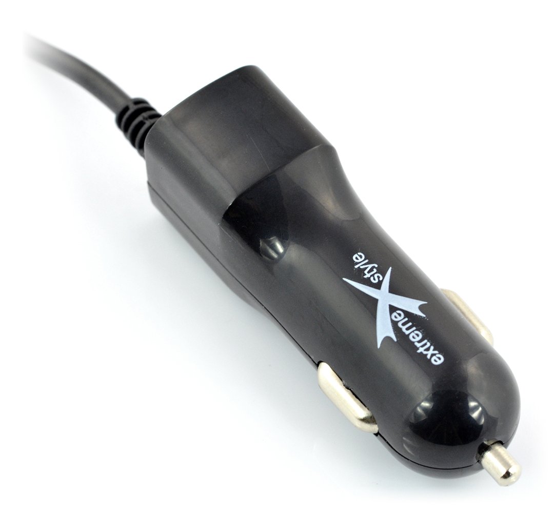 Extrémní microUSB + USB nabíječka / adaptér do auta 5 V 2,1 A.
