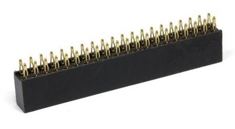 Ženský goldpin pásek 2x20 2,54mm rastr pro Raspberry Pi - bez pájení