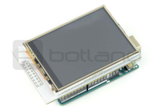 LCD displej 2,8 '' 320x240px se čtečkou karet microSD - štít pro Arduino