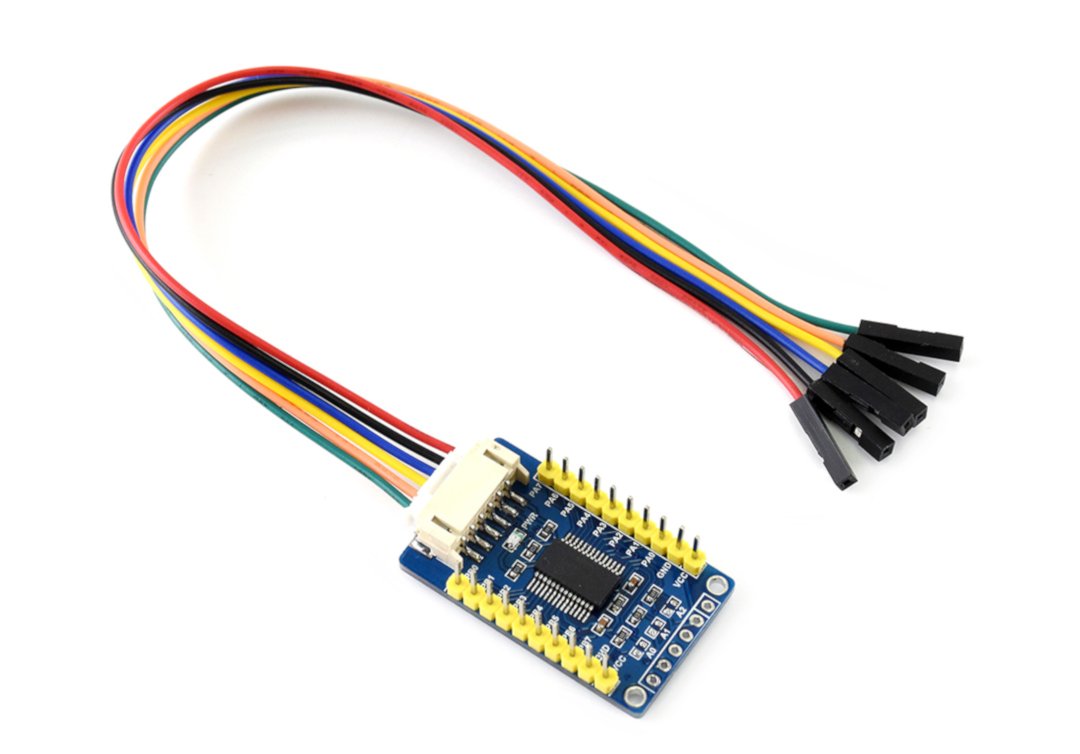MCP23017 pin expander - 16 pinů I / O - pro Arduino a Raspberry Pi - Waveshare 15391
