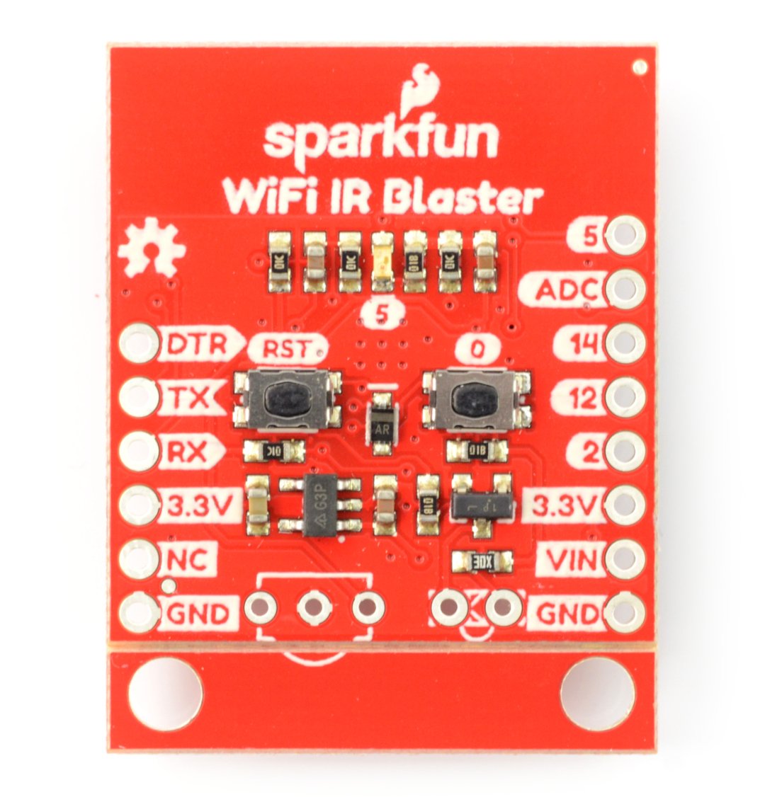 WiFi IR Blaster - ovladač WiFi ESP8266 + IR přijímač / vysílač - SparkFun WRL-15031