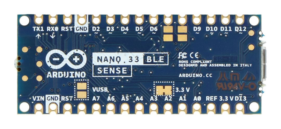 Výstupy Arduino Nano 33 BLE Sense