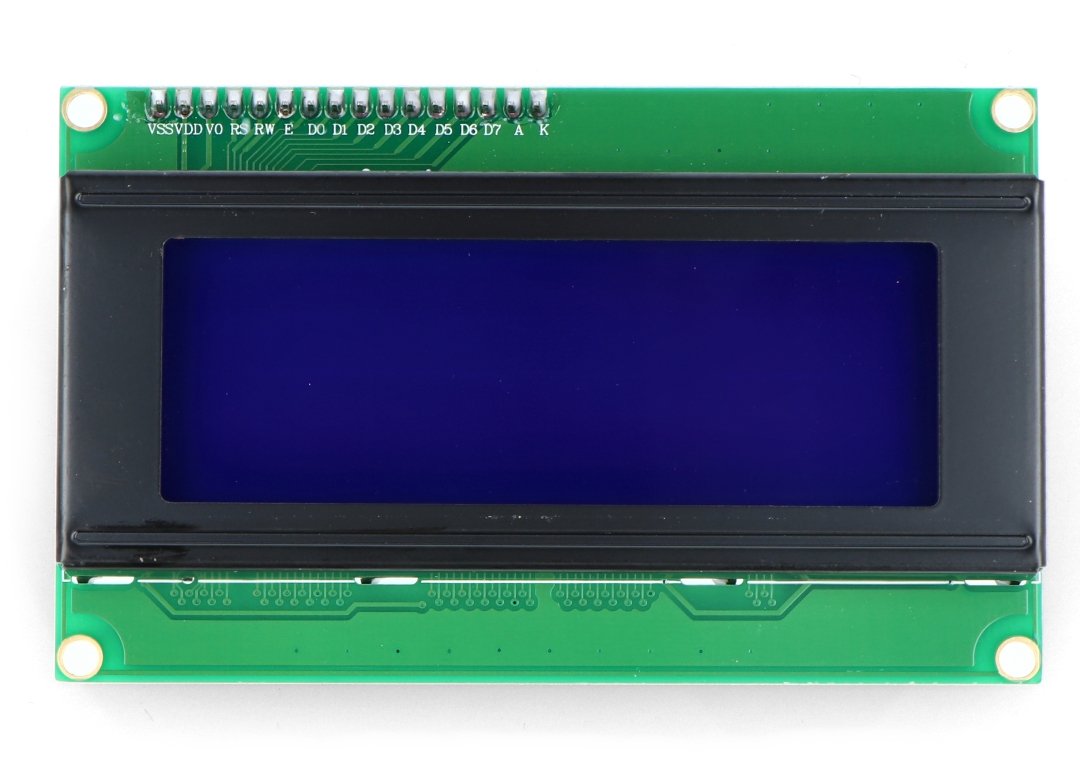 LCD displej 4x20 znaků modrý + převodník I2C pro Odroid H2