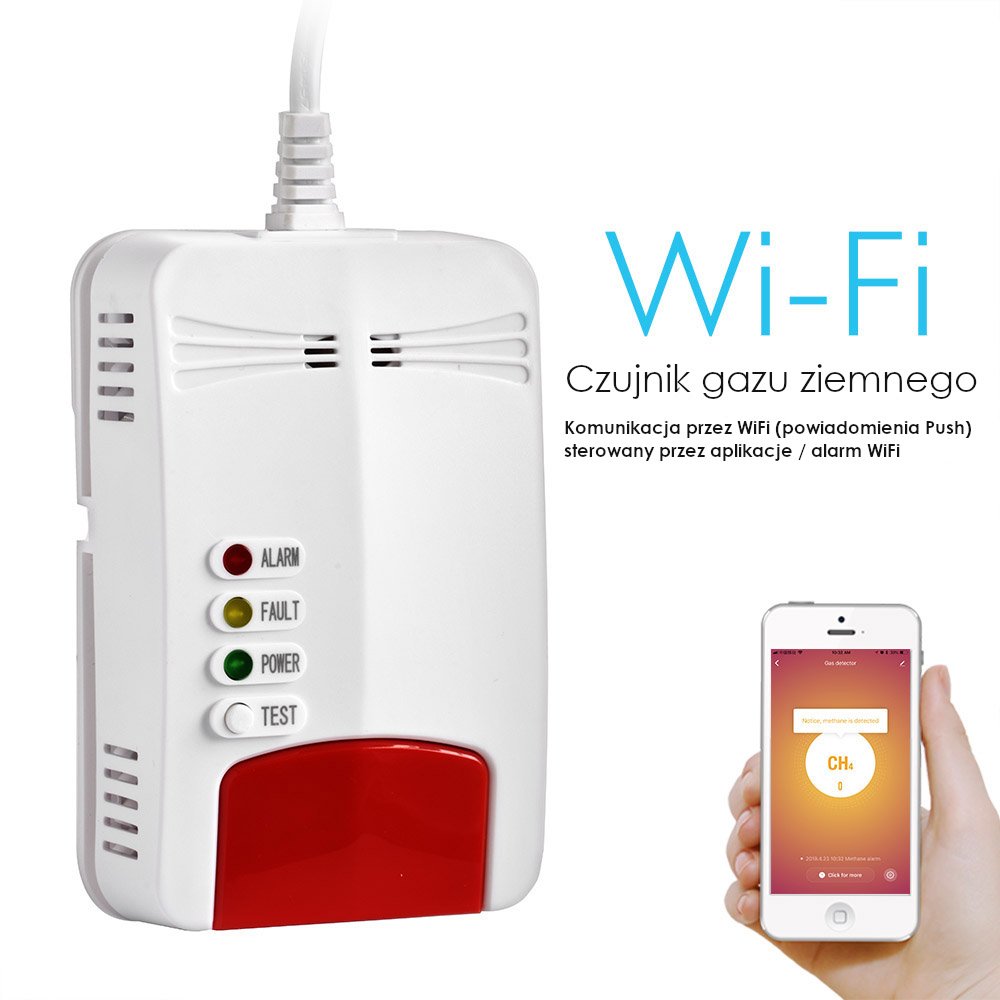 WiFi senzor zemního plynu